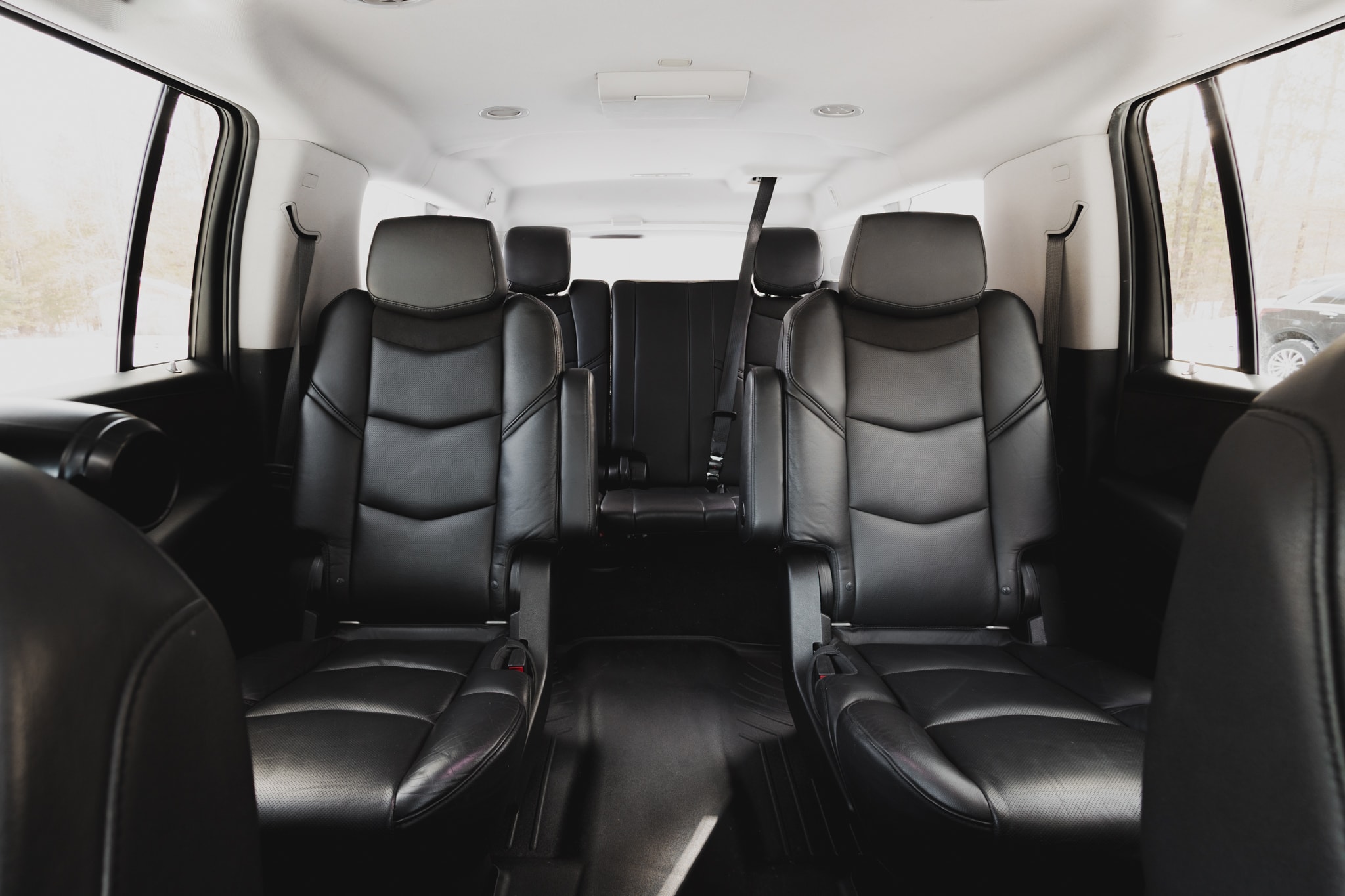 Cadillac Escalade interior — rear seating