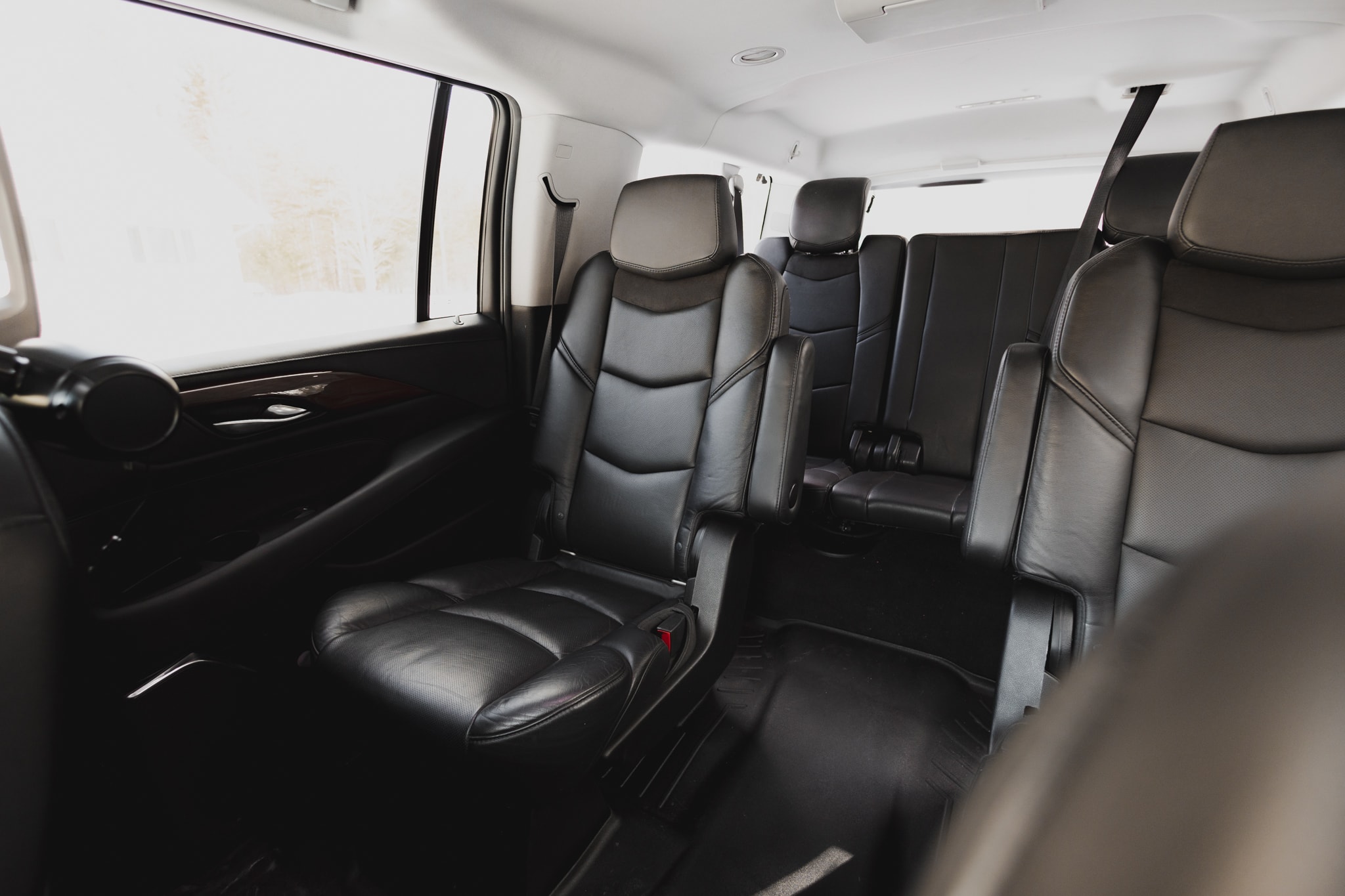 Cadillac Escalade interior — side view seating